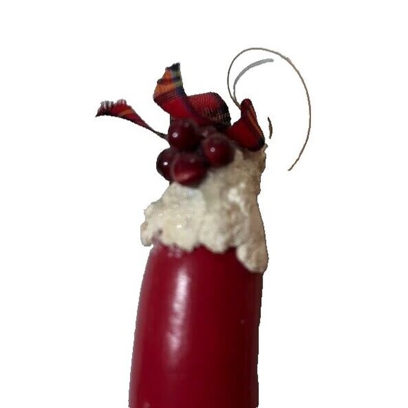 Vintage Picatso Christmas Ornament Whimsical Handcrafted Paper Mache Cat Santa* - Picture 6 of 8